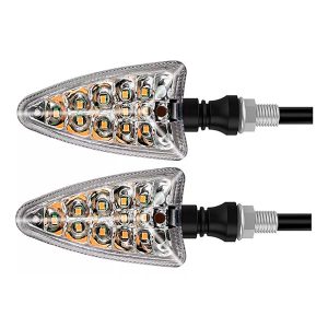 Juego Faro De Giro Para Moto Ámbar Secuencial 12V 5W
