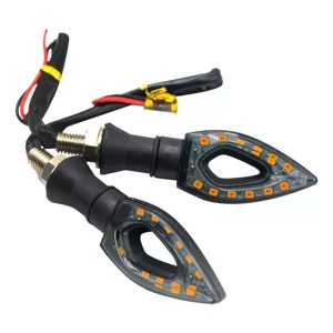 Juego Faro Giro De Moto Ámbar Secuencial 12V 5W