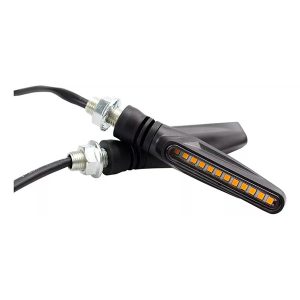 Juego Faro Giro De Moto Ámbar Secuencial 5W 12V