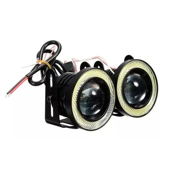 Juego de Faro Auxiliar con Lupa + Ojo de Ángel 3” – 12W
