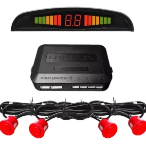 KIT DE SENSOR DE ESTACIONAMIENTO ROJO 4 PZS