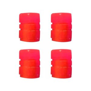 Tapas plásticas fluo para válvula de auto o moto, pack x4 colores surtidos