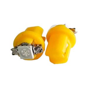 lámpara LED T5 con zócalo B8 para tablero de auto, 12V, colores blanco, azul, rojo, verde y amarillo