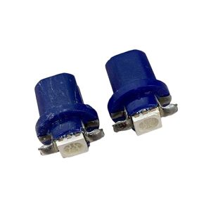 lámpara LED T5 con zócalo B8 para tablero de auto, 12V, colores blanco, azul, rojo, verde y amarillo
