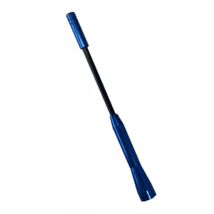 Antena Mástil Tuning Azul - Universal con 2 Adaptadores (18.2 cm)