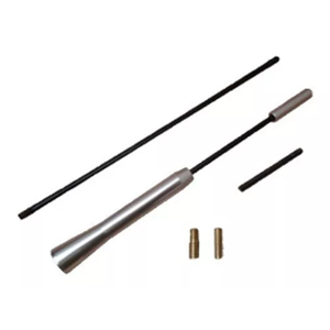 Antena Mástil Tuning Gris 3 Tramos - Ajustable con Adaptadores