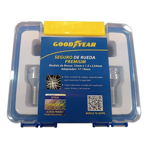 Tuerca Antirrobo Premium Cromada Goodyear - Seguridad para tus Llantas