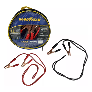 Cable Puente 150 Amperios Goodyear - 2.5 Metros, Arranque Batería con Cocodrilos