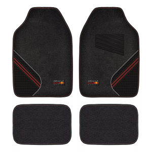 Juego de Alfombras Red Bull | Felpa y PVC | 4 Piezas