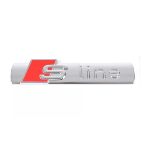 Logo Insignia Emblema S-Line Metálica Lateral - Adhesivo para Puerta