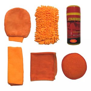 Kit De Lavado Premium Naranja Con Bolso - 6 Piezas