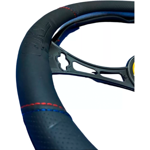 Cubre Volante Premium QKL Future 38CM rojo y azul
