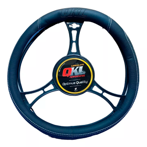 Cubre Volante Premium QKL Future 38CM blanco y gris