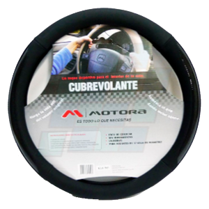 Cubre Volante Negro con Carbono 38CM – Línea Premium