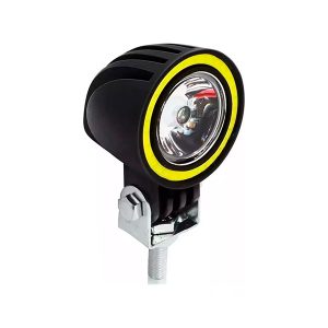 Faro Led Con Lupa + Ojo De Ángel Para Moto 18W 12V Color Blanco