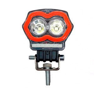 Faro Led Lechuza Blanco + Flash + Ojo De Ángel Rojo Y Azul Con Usb Moto
