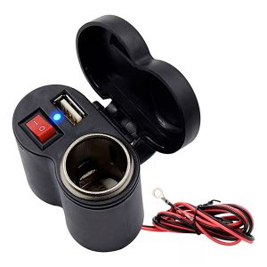 Cargador Adaptador GPS & Celular para Moto