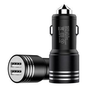 Kit Cargador Auto Carga Rápida 3.1A + Cable V8