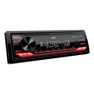 Estéreo JVC 1 DIN con Bluetooth, USB y Frente Desmontable – 50W