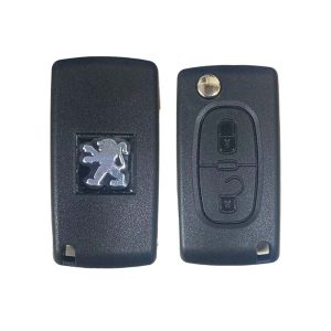 Carcasa de Llave Peugeot Tipo Navaja – 2 Botones