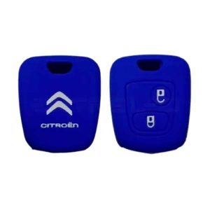 Funda De Llave Citroën C3 Chica - Silicona azul