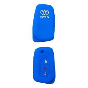 Funda De Llave Toyota Corolla – Silicona azul