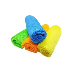pack de 4 paños de microfibra LAFFITTE 30x30 cm para limpieza y detailing de autos