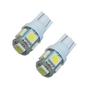 lámpara LED T10 de 5 SMD blanca para luces de posición o tablero