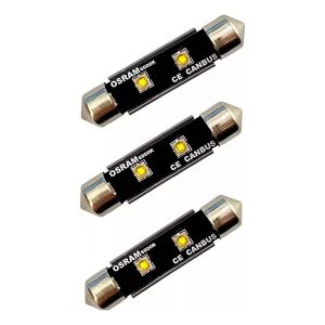 lámpara LED tubular OSRAM con tecnología CANBUS, color blanco frío, para uso interior automotor