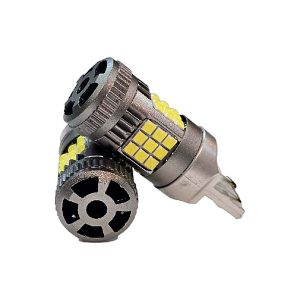 lámpara LED T20 CANBUS con cooler 2 polos blanca o ámbar para luz diurna o posición