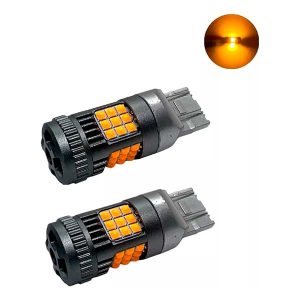 lámpara LED T20 CANBUS con cooler 2 polos blanca o ámbar para luz diurna o posición