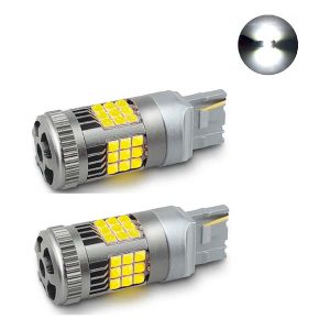 lámpara LED T20 1 polo con cooler color blanco o ámbar para posición o luz diurna