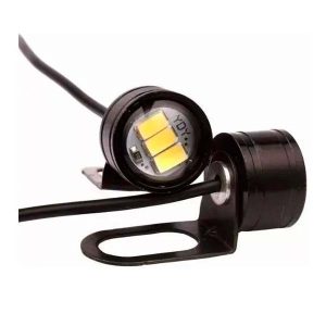 Juego de lámparas LED Ojo de Águila 5W reforzadas con cuerpo de aluminio – Luz blanca para moto o auto