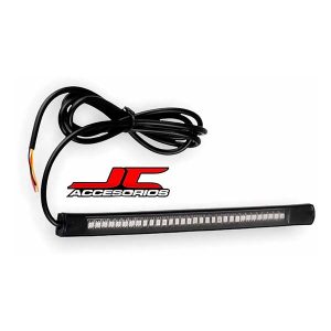 Tira LED azul de 17 cm para señalización de giro y freno en vehículos 12V