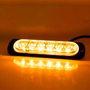 69. Barra LED Chica Rígida 6 LED Azul : Ámbar 2 Barra LED rígida de 6 luces color azul o ámbar para vehículos 12V o 24V