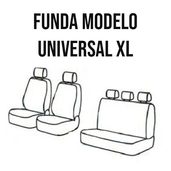 Fundas cubre asiento XL para autos grandes y camionetas, con opción de logo bordado o sin logo