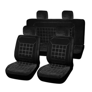 Funda De Asiento De Pana Universal Para Auto negra