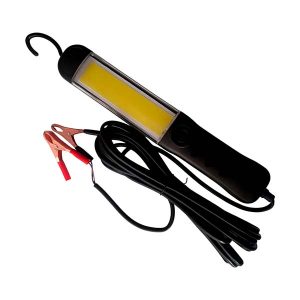 Lámpara portátil LED COB con pinzas para batería, gancho e imán