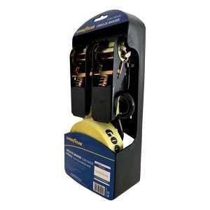Kit x2 cintas de amarre Goodyear GY-2221 4,5 m con crique y ganchos