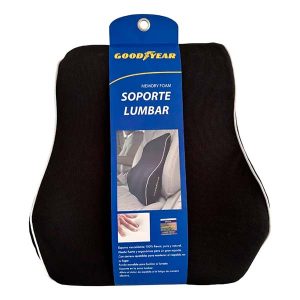 Soporte lumbar ergonómico Goodyear con memory foam y correas ajustables para auto u oficina