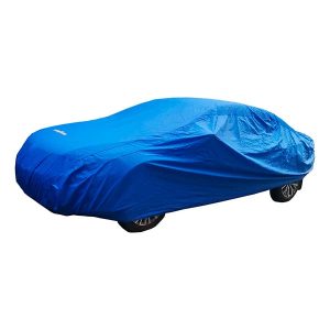 Cubre auto azul PVC con tela no tejida interior disponible en talles S a XXL