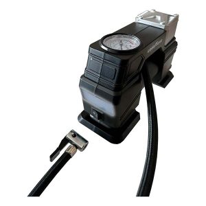Compresor de aire Goodyear 150 PSI con luz y manómetro portátil 12V