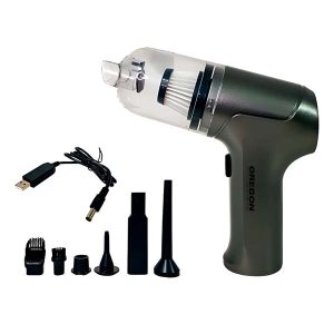 Mini aspiradora inalámbrica multifunción con cargador USB y toma 12V, 60W, con accesorios