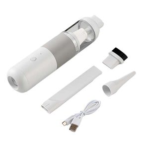 Mini aspiradora inalámbrica USB-C 120W con accesorios para auto y hogar