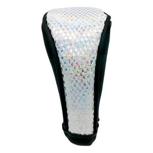 Cubre palanca de cambio manual acolchado brillo con cuero negro