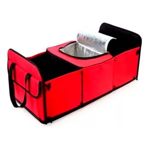 Organizador de baúl reforzado rojo impermeable Oregon OB002 para autos y camionetas