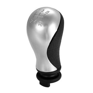 Perilla palanca de cambio negra y cromada para Peugeot y Citroën