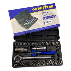 Caja de herramientas Goodyear 40 piezas con maletín compacto para auto