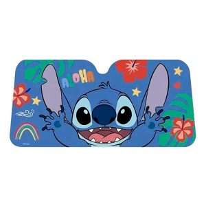 Cortina Parasol Delantera Disney Stich 130x60cm Con Ventosas