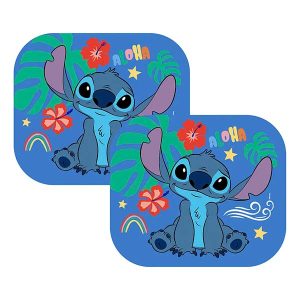 Juego cortina parasol lateral auto Disney Stitch x2